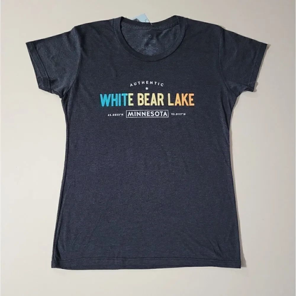 White Bear Lake Minnesota Women's Graphic Tshirt NWT